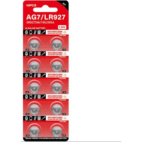 AG7 Coin Battery 395A LR927 SR927SW LR57 SR927 Button Cell Batteries [10Pcs/Pack] (1/5)