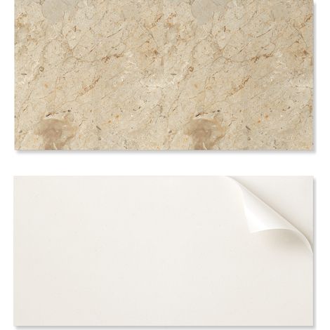 Azulejos de vinilo autoadhesivos para cocina con dise帽o de piedra natural, 6x60x30 cm.