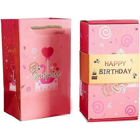 Coffret Surprise Explosif pour Billets d'Argent, Boîte Blague Anniversaire avec Éjection, Cadeau Farce Amusant, Idée Cadeau Originale pour Fêter. (1/5)