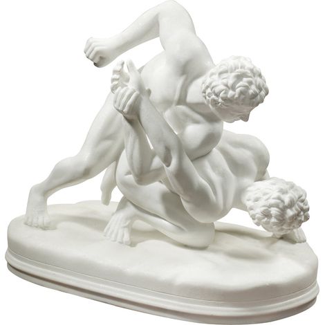 Design Toscano PD1908 Statua Ellenistica Legato Lottatori Greci, Bianco, 15x24x23 cm (1/4)