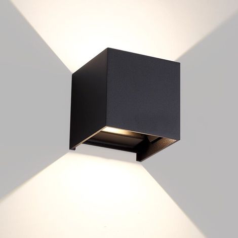 Applique Murale Interieur/Exterieur 12W Étanche IP65 Angle de faisceau réglable Aplique Mural Moderne Blanc froid 4000K [Classe énergétique E] (1/5)