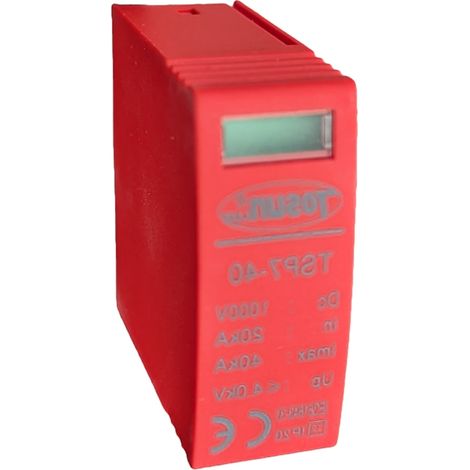 Modulo de Reemplazo para Protector de Sobretensiones Transitorias Rojo TSP7-40kA DC