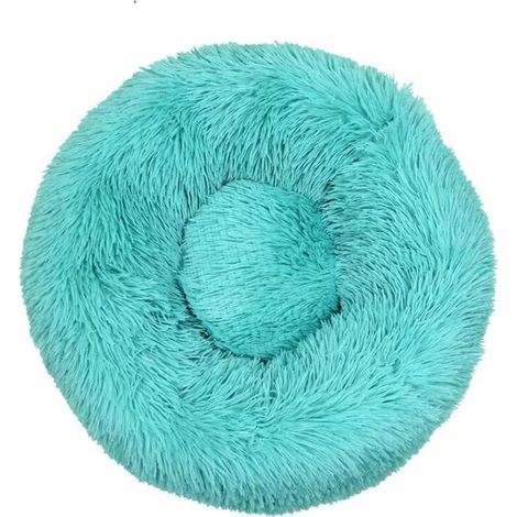 Lit pour Chat, Coussin Moelleux, Doux Lavable pour Chiens Chats (Vert Emeraude, 40 cm), Ensoleillé