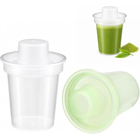 2 Mini Shaker Matcha Mélangeur Matcha Portable(Transparent, Vert) (1/5)