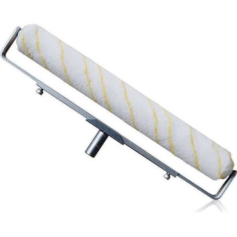Rouleau de peinture 50 cm professionnel – Ensemble complet avec manche en alliage d’aluminium et fibre superfine – Couleur blanche (1/4)