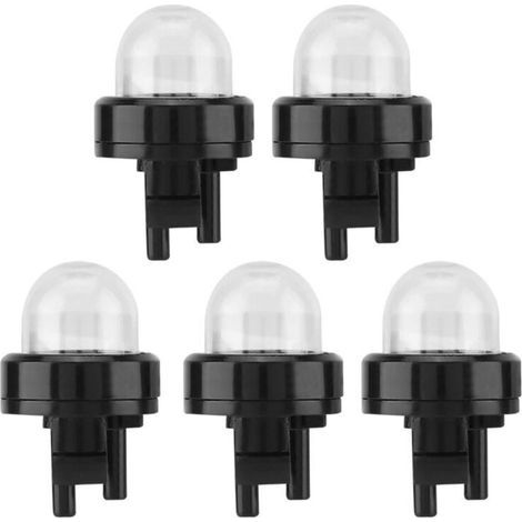 5Pcs Pompe d'ampoule,Bulle d'huile de Carburateur, Apprêt de Carburateur Pompe à Essence Avec Tronçonneuse Trimmer Bulle d'huile de Carburateur, Ampoule pour Stihl Coupé Jardinage Outils (1/4)