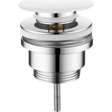 Sapho - Waschtischablauf, Click-Clack, weiß CV1002C (1/3)
