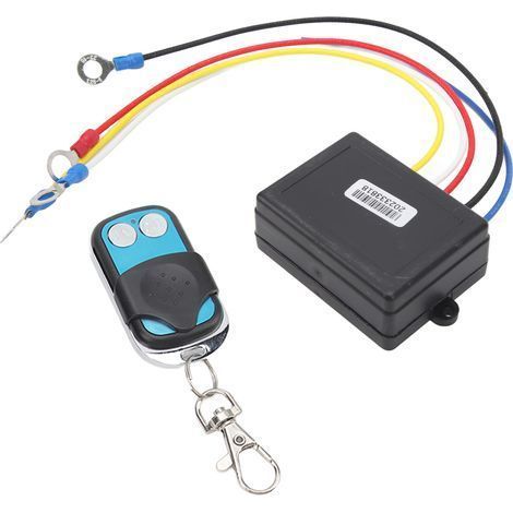 Kabelloses Seilwinden-Fernbedienungsset, 12V/24V DC, 15m Reichweite, hohe Empfindlichkeit, kompatibel mit PKWs, Quads, LKWs und SUVs. (1/5)