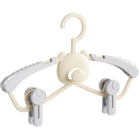 Bardusch - Lot de 10 Cintre Enfant avec Pinces,Cintres Plastique Extensibles pour Enfant,Vêtements Bébés de Antidérapant Stockage Cintres