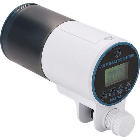 Distributeur automatique de nourriture pour aquarium, distributeur intelligent à minuterie pour petits poissons rouges, type fermé (1/5)