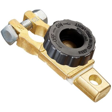 Cosse Batterie 12V 24V Coupe Circuit Batterie Voiture Déconnexion Isolateur de Commutateur Borne avec Bouton Noir pour Voiture Camion Bateau Top Poste (1/5)