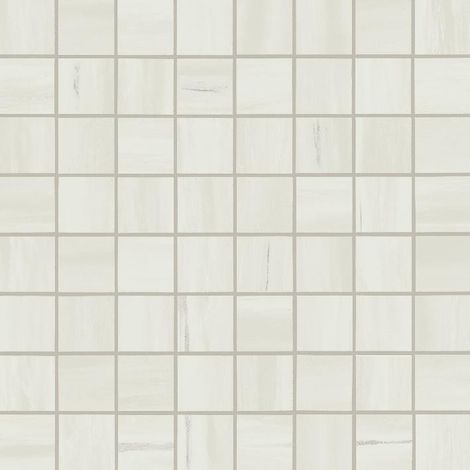 Mosaïque effet Marbre Blanc Dolomite 3,5x3,5 cm Quadra 30x30x0,95 cm Mat Marvillo - Sol et mur intérieur (vendu par carton de 0,9 m²) - RO'MA CARRELAGE