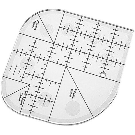 royaluxe-Règle d'angle incurvée pour courtepointe, patchwork de couture  Modèles de couture à bords ronds, outils de patchwork pour fournitures de couture, maison, bureau