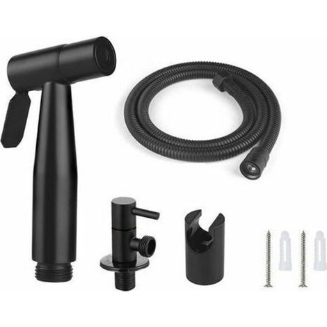 Douchette WC Support Mural Tuyau 1,5m Adaptateurs Filetage G1/2 Inclus - (1/5)
