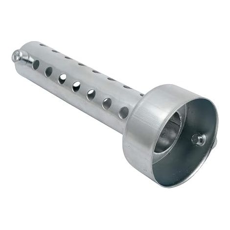 Motorcycle Muffler DB Killer Exhaust Pipe Deflector Exhaust Muffler 48mm Silver (1/5)