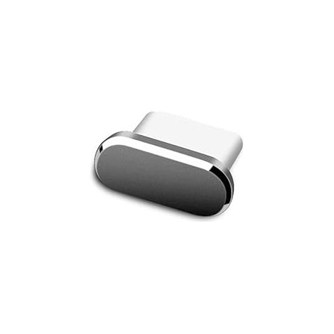 1 Packung silberner Staubschutzstecker Typ C aus Aluminiumlegierung für den Typ-C-Ladeanschluss von Smartphones und Laptops (1/3)