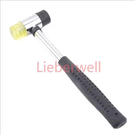 Maillet en caoutchouc souple double face pour bijoux, artisanat du cuir, travail du bois et pose de revêtements de sol, marteau en caoutchouc pour guitare (1/4)