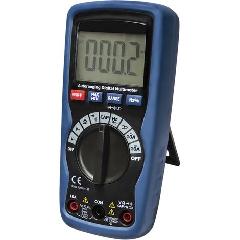 Tibelec – Multimètre digital professionnel 9 fonctions 1000V – Calibrage auto – CAT III – Mesures sans contact – Pour travaux électriques