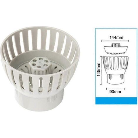 Ce skimmer de 50/75/90/110 mm pour bassin à koïs récupère facilement les feuilles mortes, contrôle la qualité de l'eau et maintient le bassin propre. Il convient au nettoyage des bassins et des piscin (1/4)