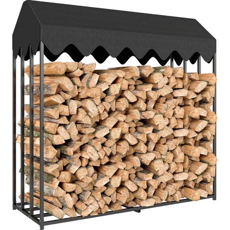 Estantería de madera, cubierta impermeable, estructura de acero, color chocolate. (1/2)
