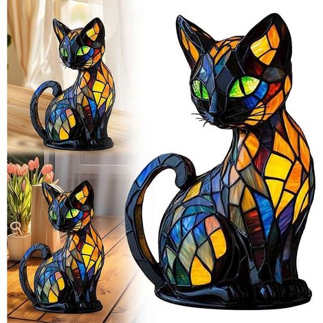 vintage-katzenlampe-aus-farbenfrohem-kunstharz-eine-lampe-fur-tierliebhaber-215013076 (1/4)