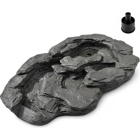 Köhko Rhein Streamelement mit Wassereinlass Quelle für Gartenteich flacher Bachlauf für Teichrand 14008Q