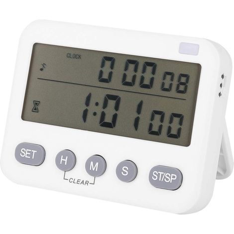 Timer da cucina con vibrazione e sveglia silenziosa, funzione di memoria, di Wifehelper.