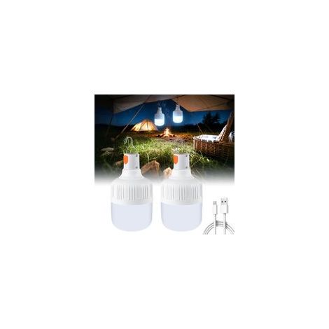Lot de 2 Lanterne Camping LED, Lampe Camping Rechargeable, 3 Modes, 500 Lumens, Lumière d'extérieur portable pour Tente, Pêche, Randonnée, Urgence, Garage (1/5)