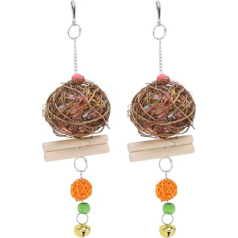 Broyeur de Cage pour perroquets, jouet à mcher pour oiseaux, pour recherche de nourriture, pour calopsitte, Conure, gris africain (1/5)