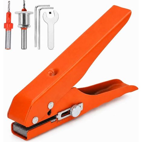 Pince Perforatrice 1 trou 10mm, Perforateur Monotrou Robuste (1/5)