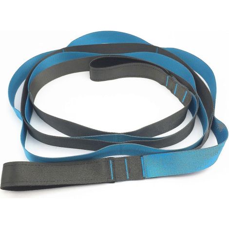 Ceinture de tension de yoga en nylon à 12 segments - Fournitures de yoga - Corde d'étirement en forme de chrysanthème - Ceinture auxiliaire de tension pour le fitness et les étirements (1/5)