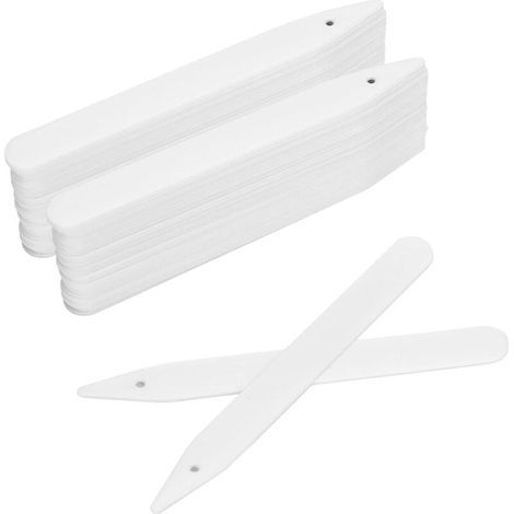 100 Pièces 9.5CMx1.2CM Etiquette Pour Plante, Suspendable Etiquettes Jardin Exterieur,Etiquettes Semis Réutilisable,Etiquette Plantation Potager-Blanc (1/4)