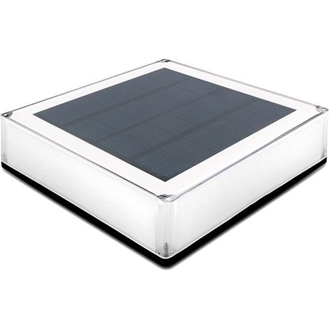 Lampe Solaire LED pour Poteau Extérieur, Étanche, 3 Températures de Couleur 3000K 4000K 6000K, Idéale pour Jardin et Cour, Lumière Stable et Résistante (1/5)