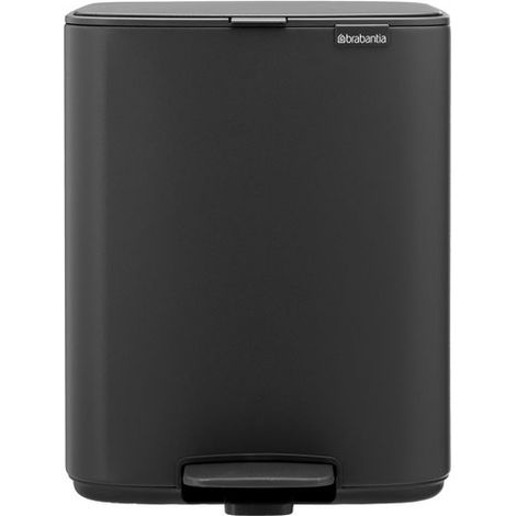 Poubelle à Pédale Bo 12l Design Compact, Ouverture Facile Au Pied - Brabantia International Bv