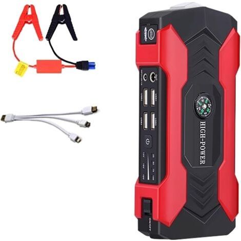 Démarreur de voiture 20000mAh, 200A, 600A, chargeur portable 12V, batterie de rechange (taille : affichage LED). (1/5)