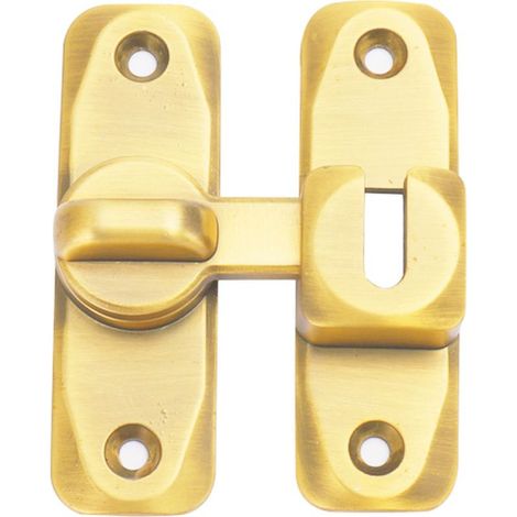 Verrou antivol pour porte, verrou pour porte coulissante, verrou pour armoire (doré) (1/5)