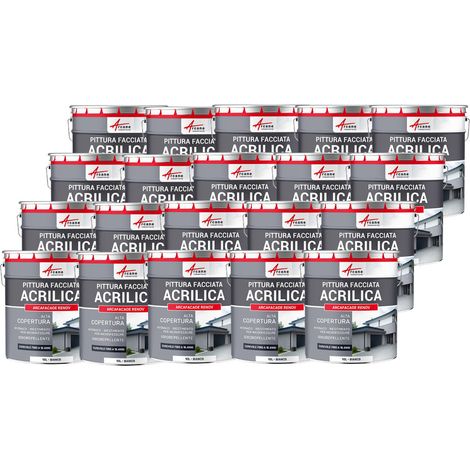 Pittura acrilica per esterni: per facciate esterne e stucco - ARCAFAÇADE RENOV - 20 x 10 L Bianco - ARCANE INDUSTRIES