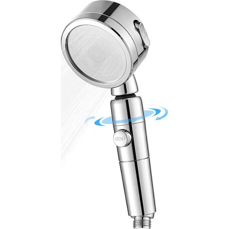 Verbesserter Duschkopf, 3 einstellbare Hochdruckmodi und Duschkopf mit Schalterknopf. Einzigartiges ABS-Material, bessere Robustheit, 360°-Drehung. 20-mm-Schnittstelle ist anwendbar