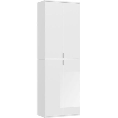 ProjektX Kleiderschrank 4 Türen weiß.