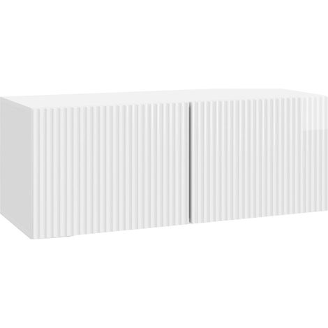 Wall-Mounted TV Cabinet High Gloss White 78.5 x 31 x 30 cm vidaXL
