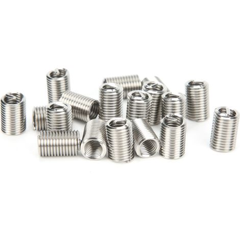 50 Stück Gewindeeinsätze, Drahtschutzhülsen, Reparaturwerkzeug, Befestigungselement, US-Standard 5/16 Zoll-18 x 3D (1/5)