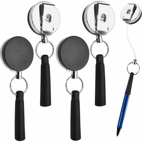 Set di 4 robusti portapenne retrattili, supporti flessibili in silicone per pennarelli e matite, ideali per la lavorazione del legno. (1/5)