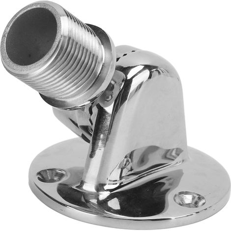 Support d'Antenne Marine Réglable à 180° en Acier Inoxydable 316 Poli avec Filetage 25mm/1.0 pouce (1/5)