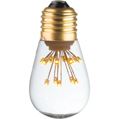 Ecolicht 20030110001 Lampadina LED decorativa sfera 360° E27 0,5W 50lm - blanda calda