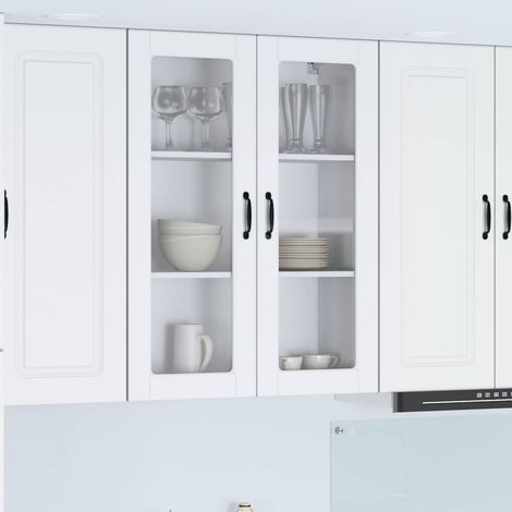 vidaXL Panneau de lave-vaisselle Kalmar Blanc 80 x 31 x 100 cm (1/5)