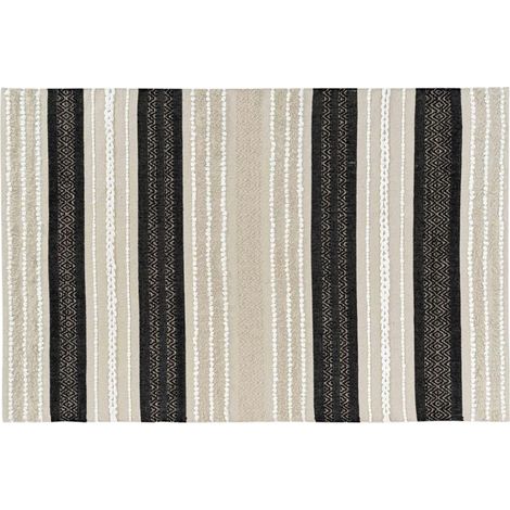Tapis Déco "Mirage" 120x170cm Naturel & Noir (1/3)