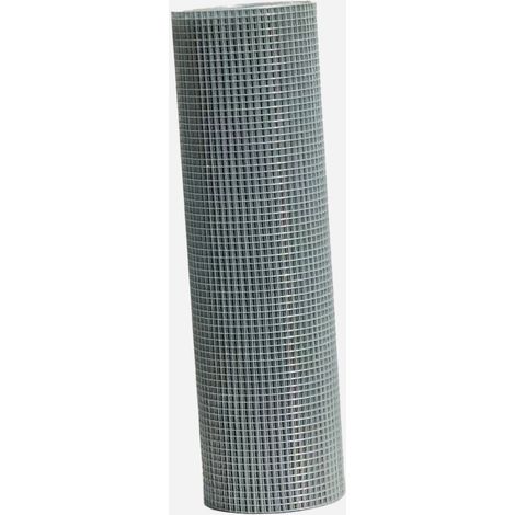 Werka Pro – Grillage galvanisé 0,5 x 2,5m – Acier galvanisé – Mailles carrées 12,7mm – Résistance à la corrosion pour applications extérieures