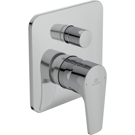 Ideal Standard Grifo de bañera empotrado Cerafine D, BS2, roseta 163x163mm, Cromo, A7348AA