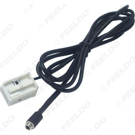 Connecteur femelle d'entrée audio AUX compatible avec Mercedes-Benz Comand APS NTG/W169 W245 W203 W209