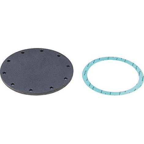 Bride aveugle emaille avec joint, pour reservoir avec bride de revision 260mm